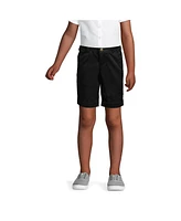 Lands' End Little Girls Plain Front Blend Chino Shorts
