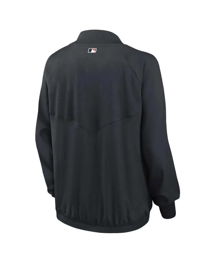 Women's Nike Navy Detroit Tigers Authentic Collection Team Raglan Performance Full-Zip Jacket
