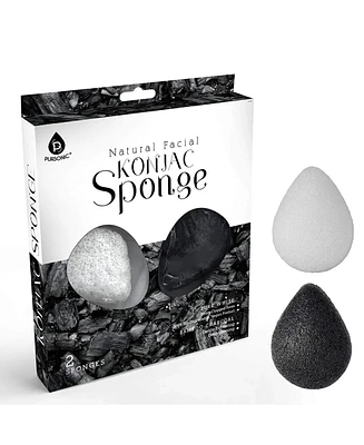 Pursonic Natural Facial Konjac Sponge Duo Set