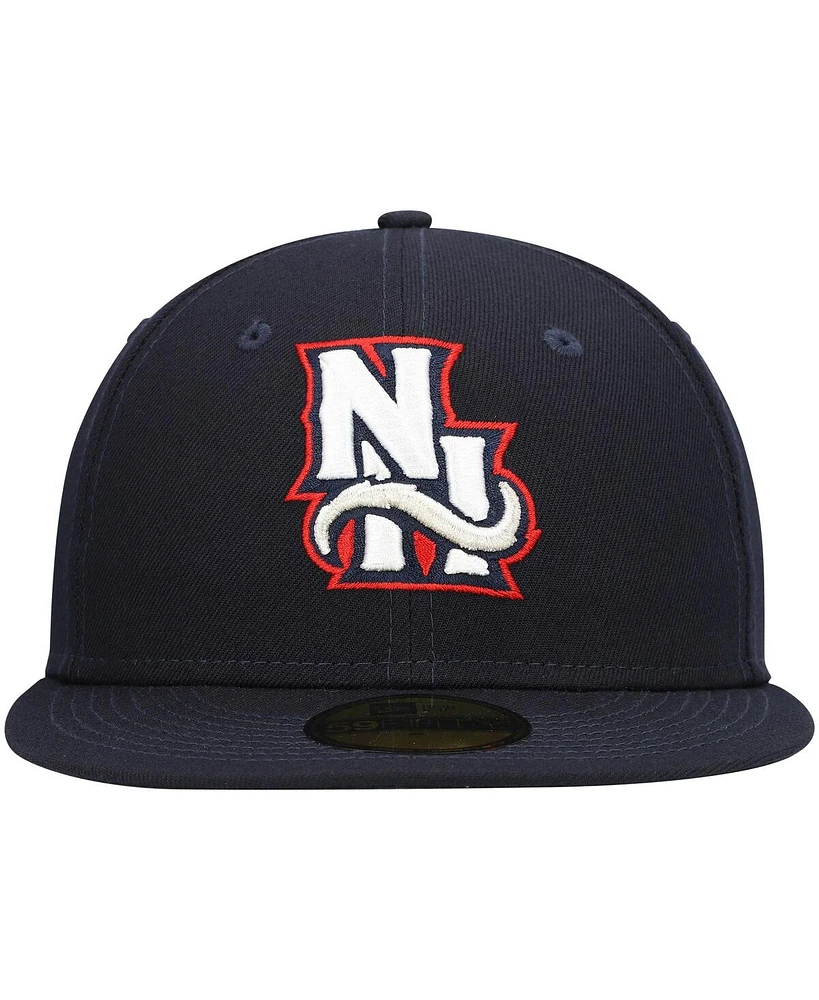 Men's New Era Navy New Hampshire Fisher Cats Authentic Collection Team Alternate 59FIFTY Fitted Hat