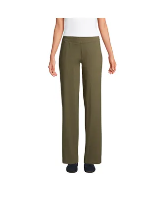 Lands' End Women's Starfish Mid Rise Straight Leg Pants