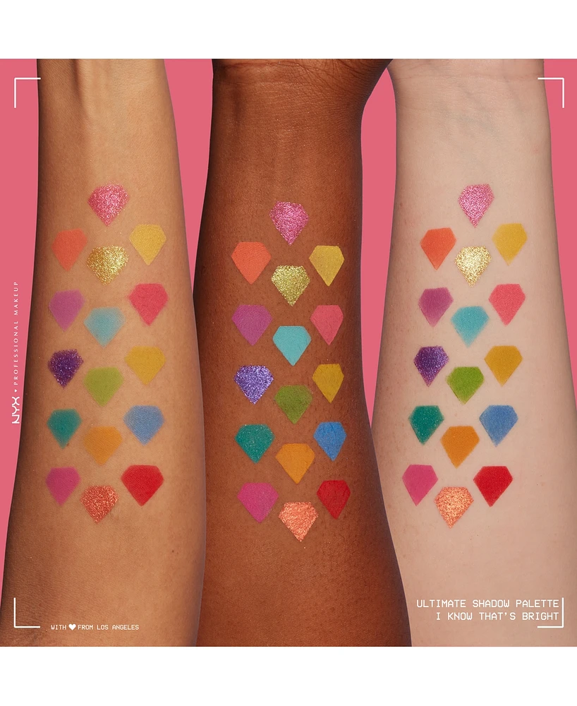 Nyx Professional Makeup Ultimate Shadow Palette - I Know That's Bright