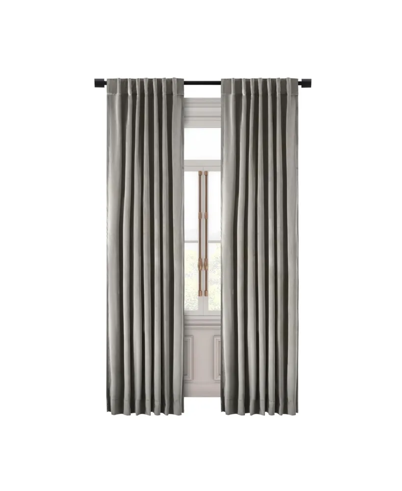 Ricardo Premium Velvet Rod Pocket With Back Tabs Curtain Panel 50"W x 84"L