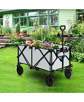 Folding Collapsible Wagon Utility Camping Cart