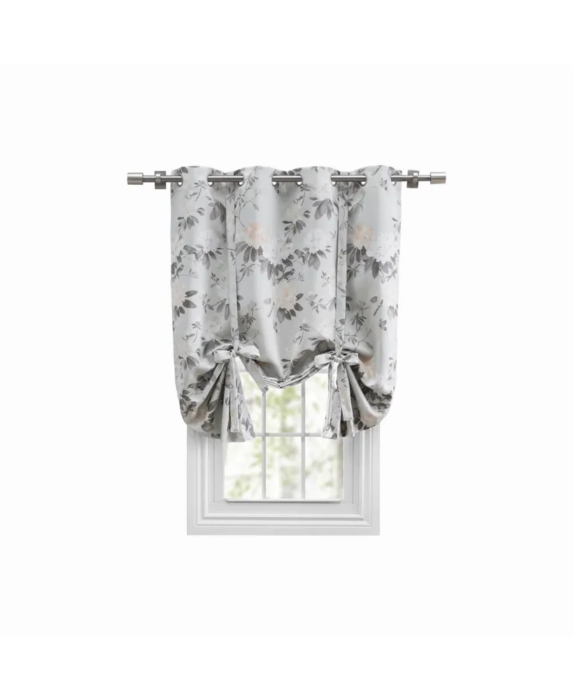Ricardo Mystic Garden Floral Blackout Grommet Tie-Up Curtain Panel 52"W x 63"L