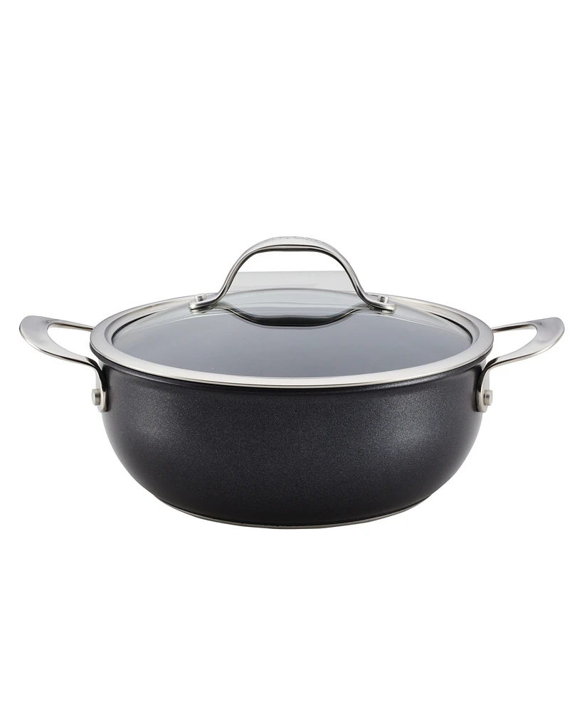 Anolon X Hybrid Nonstick Aluminum 4 Qt Casserole Pan With Lid