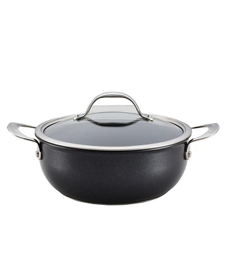 Anolon X Hybrid Nonstick Aluminum 4 Qt Casserole Pan With Lid