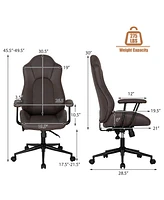 High Back Ex ecutive Office Chair Adjustable Reclining Task Chair