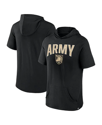 Men's Fanatics Black Army Black Knights Outline Lower Arch Hoodie T-shirt