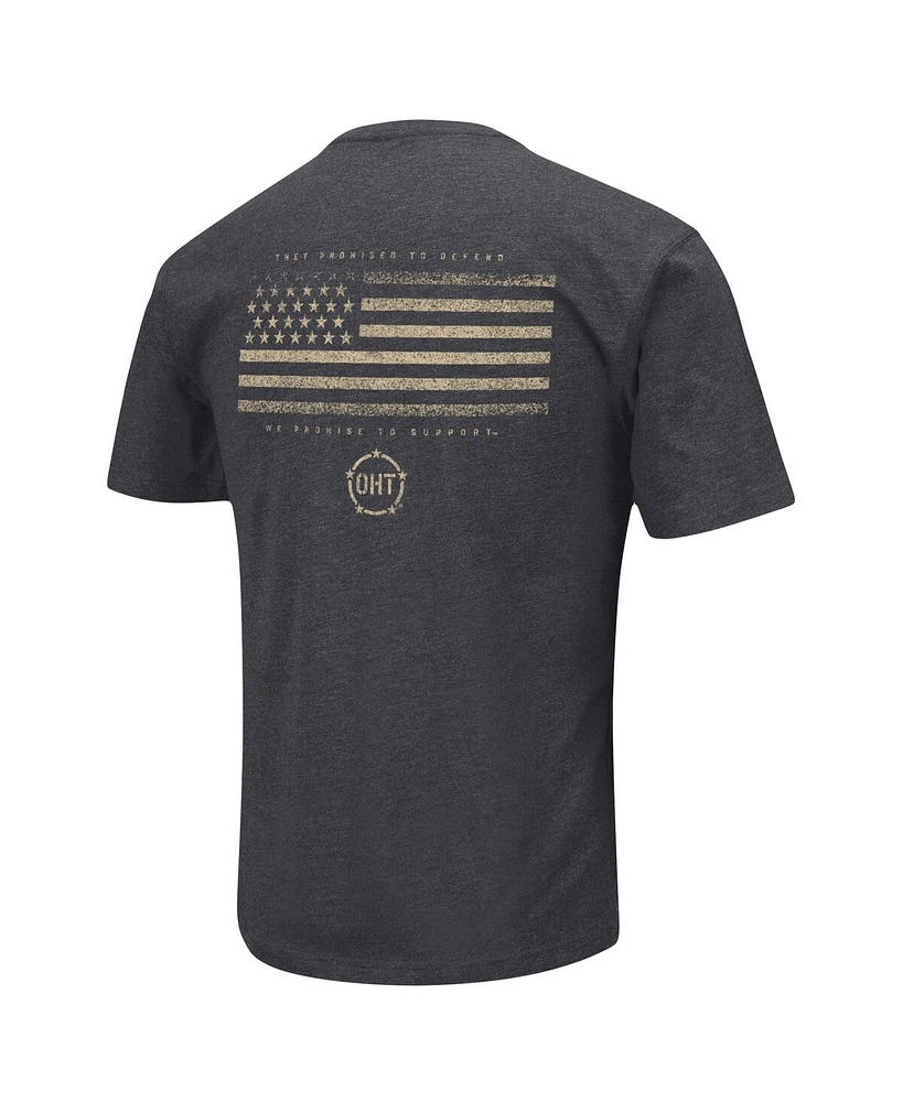 Men's Colosseum Heather Black Colorado Buffaloes Big and Tall Oht Military-Inspired Appreciation Playbook T-shirt