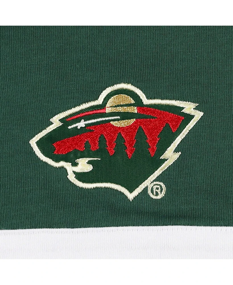 Men's Tommy Hilfiger Green Minnesota Wild Walter Lace-Up Long Sleeve Top