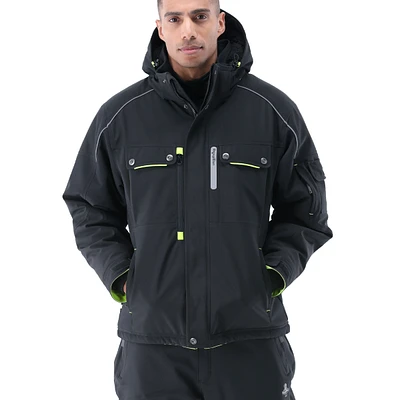 RefrigiWear Big & Tall Extreme Hooded Jacket Heavy-Duty Winter Coat, Insulated Cold-Weather Outerwear