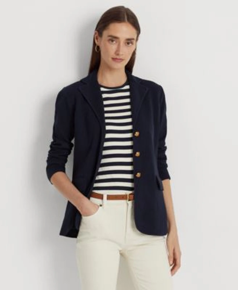 Lauren Ralph Lauren Sweater Knit Blazer P Xs 3x