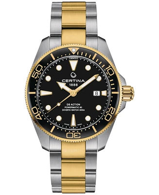 Certina Men's Swiss Automatic Ds Action Diver Two-Tone Stainless Steel Bracelet Watch 43mm