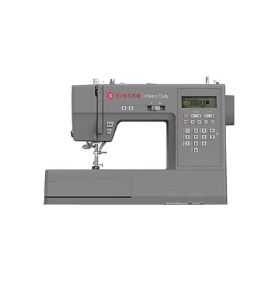 Singer Heavy Duty Gray Sewing Machine with Extension Table