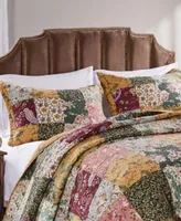 Greenland Home Fashions Antique Chic 100 Cotton Authentic Patchwork Bedspread Set