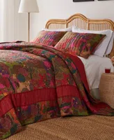 Greenland Home Fashions Jewel 100 Cotton Kantha Quilted Bedspread Set