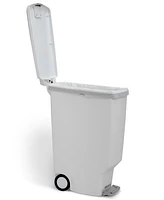 simplehuman 40 Liter Plastic Slim Rectangular Step Kitchen Trash Can