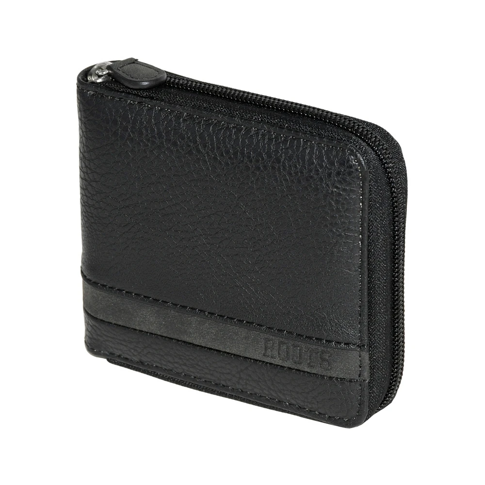 Roots Men's Men Zipper Around Wallet With Center Wing