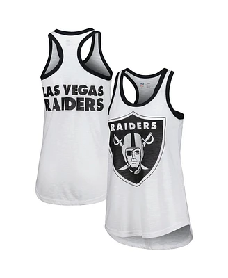 Women's G-iii 4Her by Carl Banks White Las Vegas Raiders Tater Tank Top