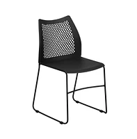 Home And Office Sled Base Stack Chair With Air-Vent Back - Guest