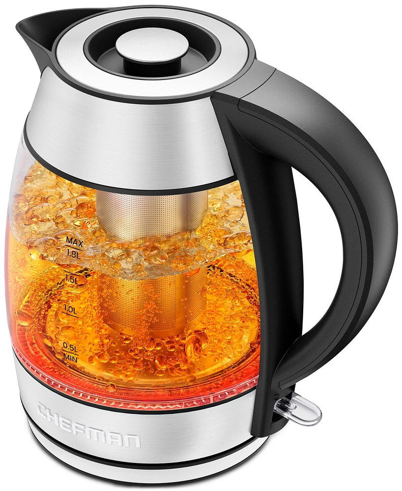 Chefman 1.8L Stay Hot Electric Kettle with Tea Infuser