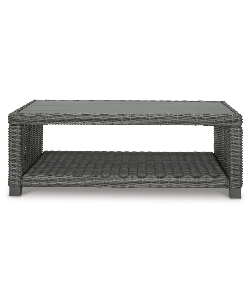 Signature Design By Ashley 17.75" Resin Wicker Outdoor Coffee Table