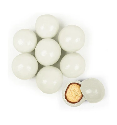 Just Candy Premium Gourmet White Candy Milk Chocolate Malted Milk Balls, 1.67 Pounds