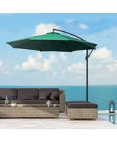 10' Cantilever Hanging Tilt Offset Patio Umbrella