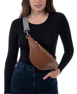 I.n.c. International Concepts Bean-Shaped Fanny Pack With Interchangeable Straps, Exclusively at Macy's