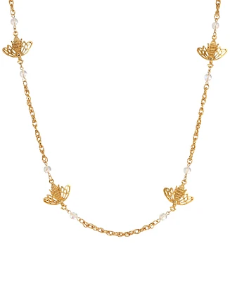 2028 Crystal Bee Necklace