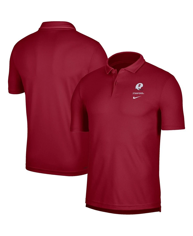 Men's Nike Cardinal Stanford Cardinal Uv Performance Polo Shirt