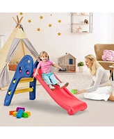 2 Step Children Folding Slide Plastic Fun Toy Up-down Suitable for Kids
