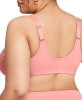 Glamorise Women's Full Figure Plus Wonderwire Front Close Stretch Lace Bra 9245