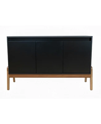 Manhattan Comfort Gales 48.5" Medium Density Fiberboard 4-Drawer Sideboard