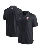 Men's Nike Minnesota Twins Navy Authentic Collection Victory Striped Performance Polo Shirt