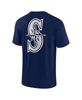 Men's and Women's Fanatics Signature Navy Seattle Mariners Super Soft Short Sleeve T-shirt