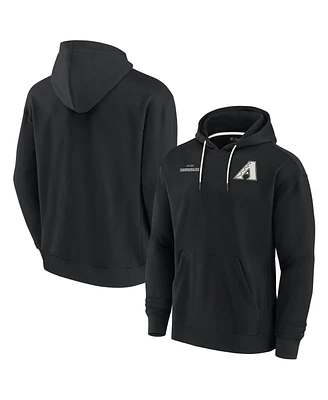 Men's and Women's Fanatics Signature Black Arizona Diamondbacks Super Soft Fleece Pullover Hoodie