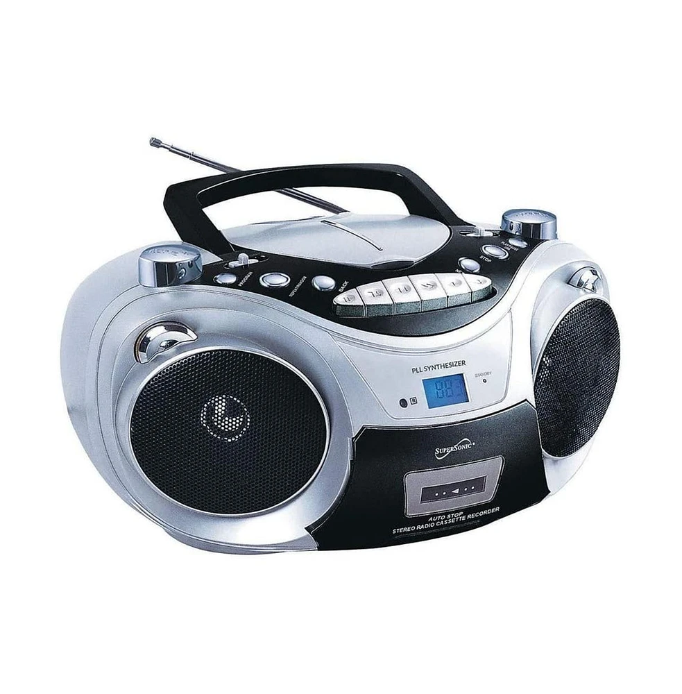 Supersonic Portable Bluetooth Audio System - Silver