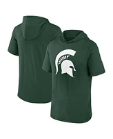 Men's Fanatics Green Michigan State Spartans Primary Logo Hoodie T-shirt