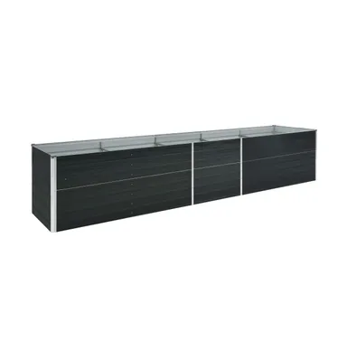 Garden Raised Bed Galvanized Steel 157.5"x31.5"x17.7" Anthracite