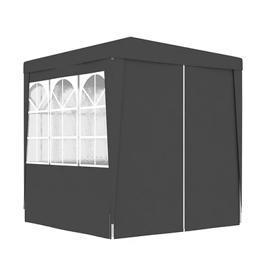 Professional Party Tent with Side Walls 6.6'x6.6' Anthracite 0.3 oz/ft²