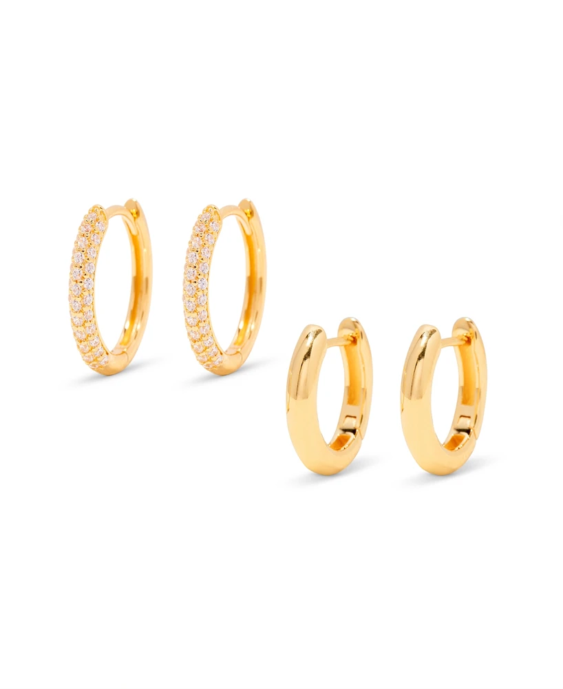 brook & york "14k Gold" Cecile Cubic Zirconia Earring Set, 4 Piece