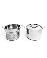BergHOFF Professional 3Pc Tri-Ply 18/10 Stainless Steel Steamer Set, Ss Lid