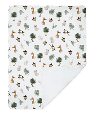Living Textiles Baby Boys or Baby Girls Jersey Sherpa Blanket
