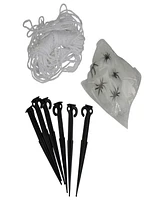 9.8' Giant Outdoor Spider Web Halloween Decoration Set, 12-Piece