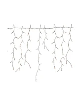 300 Count Clear Mini Icicle Christmas Lights 18' Wire