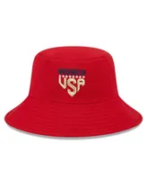 Men's New Era Red Washington Nationals 2023 Fourth of July Bucket Hat