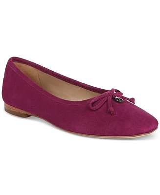 Sam Edelman Women's Meadow Square-Toe Bow Ballet Flats