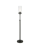 Hudson & Canal Frieda 66" Glass Shade Tall Floor Lamp